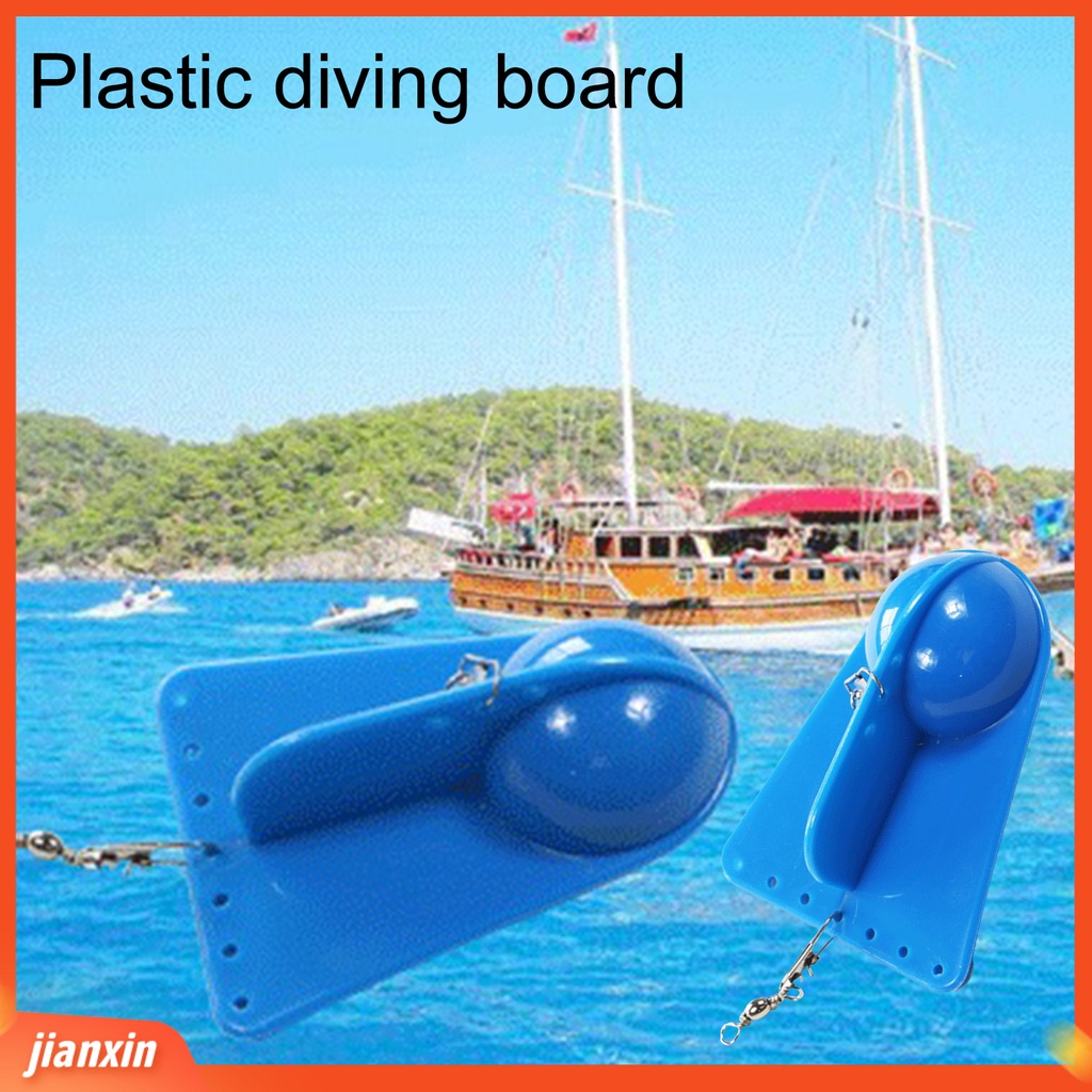 (In Stock) Troli Pancing Diving Plate Portable Plastik Deep Sea Troli Planer Board Perlengkapan Memancing