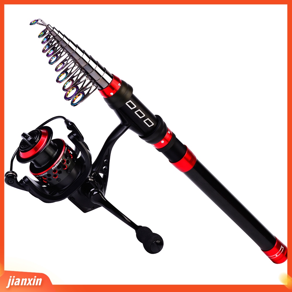 (In Stock) Tiang Pancing Mini Anti Korosi Kekuatan Tinggi Serat Karbon Portable Telescopic Fishing Rod Untuk Angling