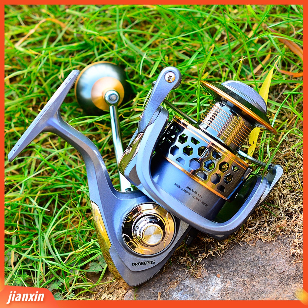 (In Stock) Gulungan Pancing Anti Air Anti Slip Metal Wire Cup Double Shaft Bearing Spinning Reel Untuk Laut