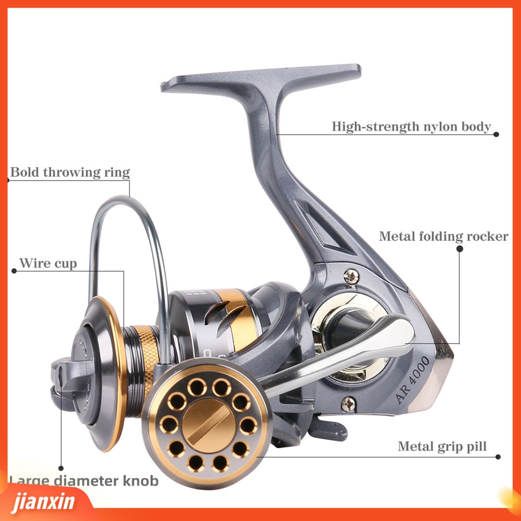 (In Stock) Gulungan Pancing Gulungan Sea Spinning Reel Tahan Lama Kekuatan Tinggi Anti Reverse Untuk Sungai
