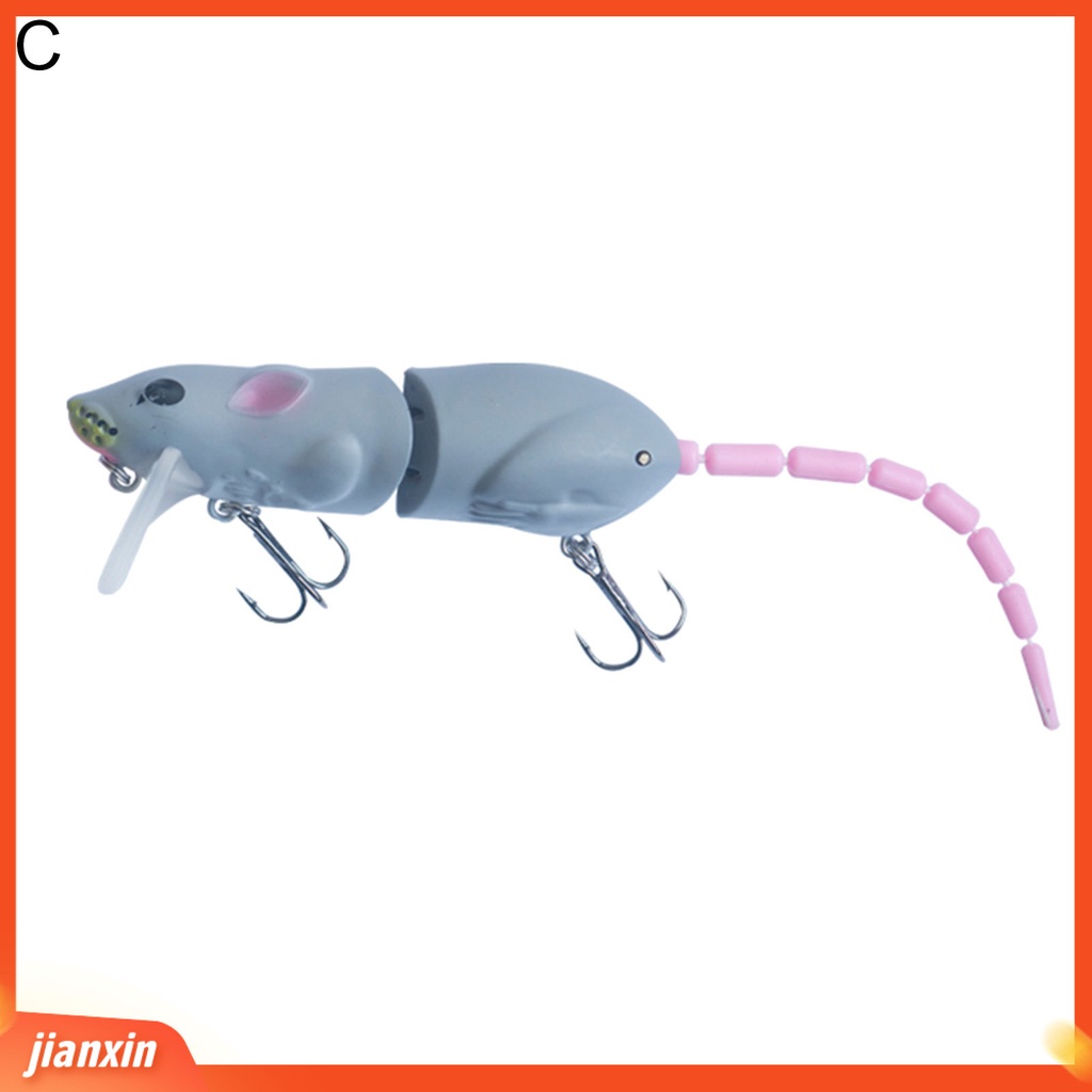 (In Stock) 15 cm Umpan Renang Tikus Palsu Buatan Lure Dengan Kait Memancing Aksesoris Kit