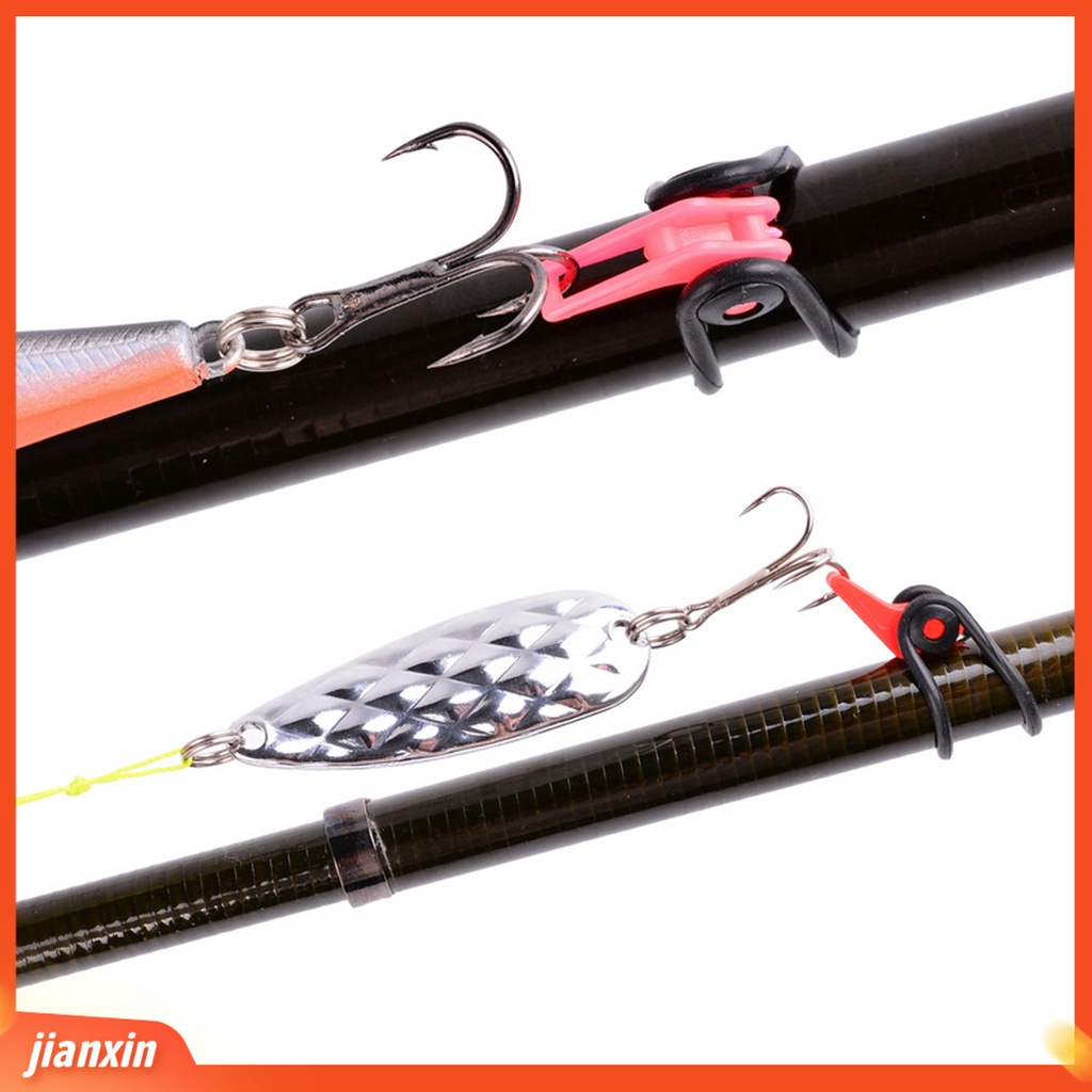 (In Stock) 10Pcs Portable Joran Hooks Holder Lure Umpan Gantungan Perangkat Gear Tackle