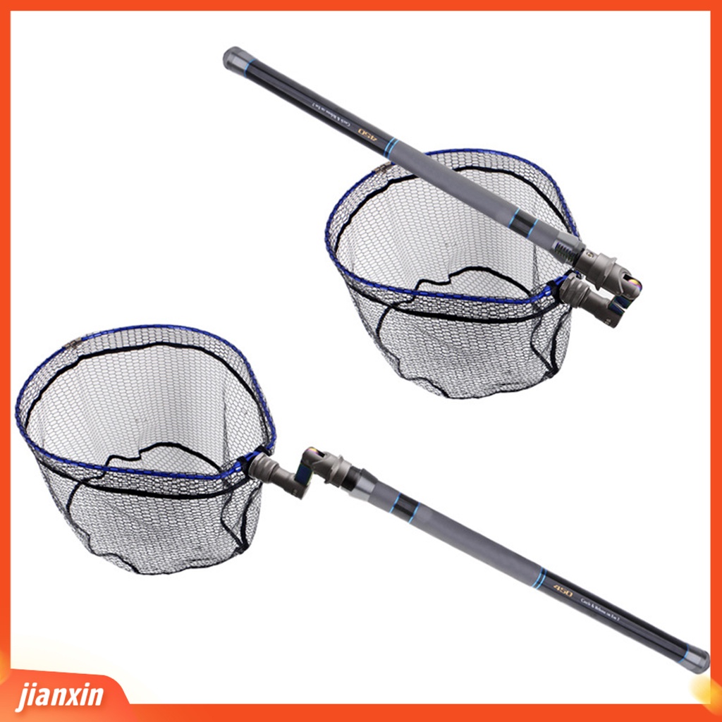 (In Stock) Konektor Adaptor Jaring Celup Portabel Aluminium Alloy Dapat Dilipat Alat Pancing