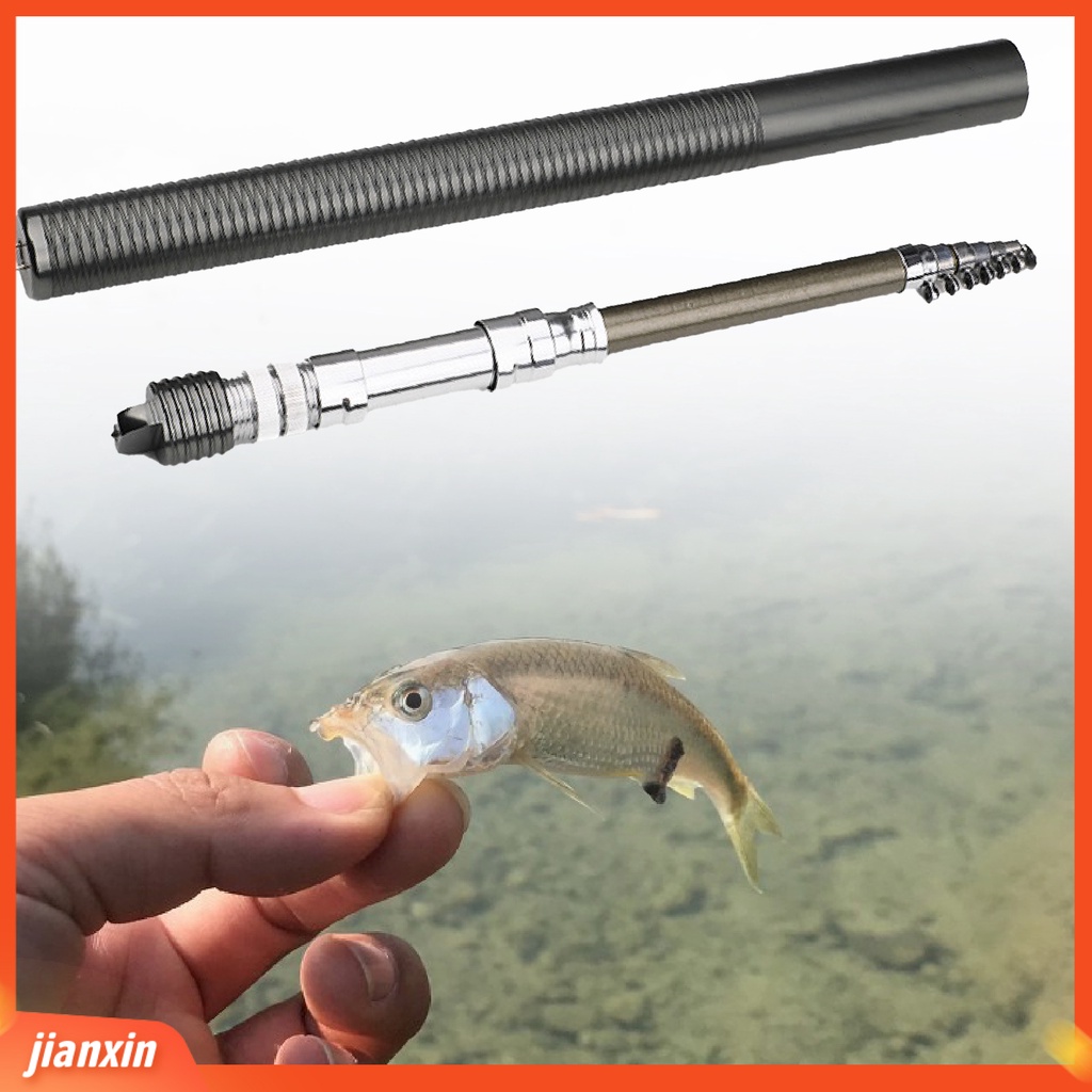 (In Stock) Tiang Pancing 1.4m Mini Portable Serbaguna Aluminium Alloy Dengan Spinning Reel Untuk Outdoor