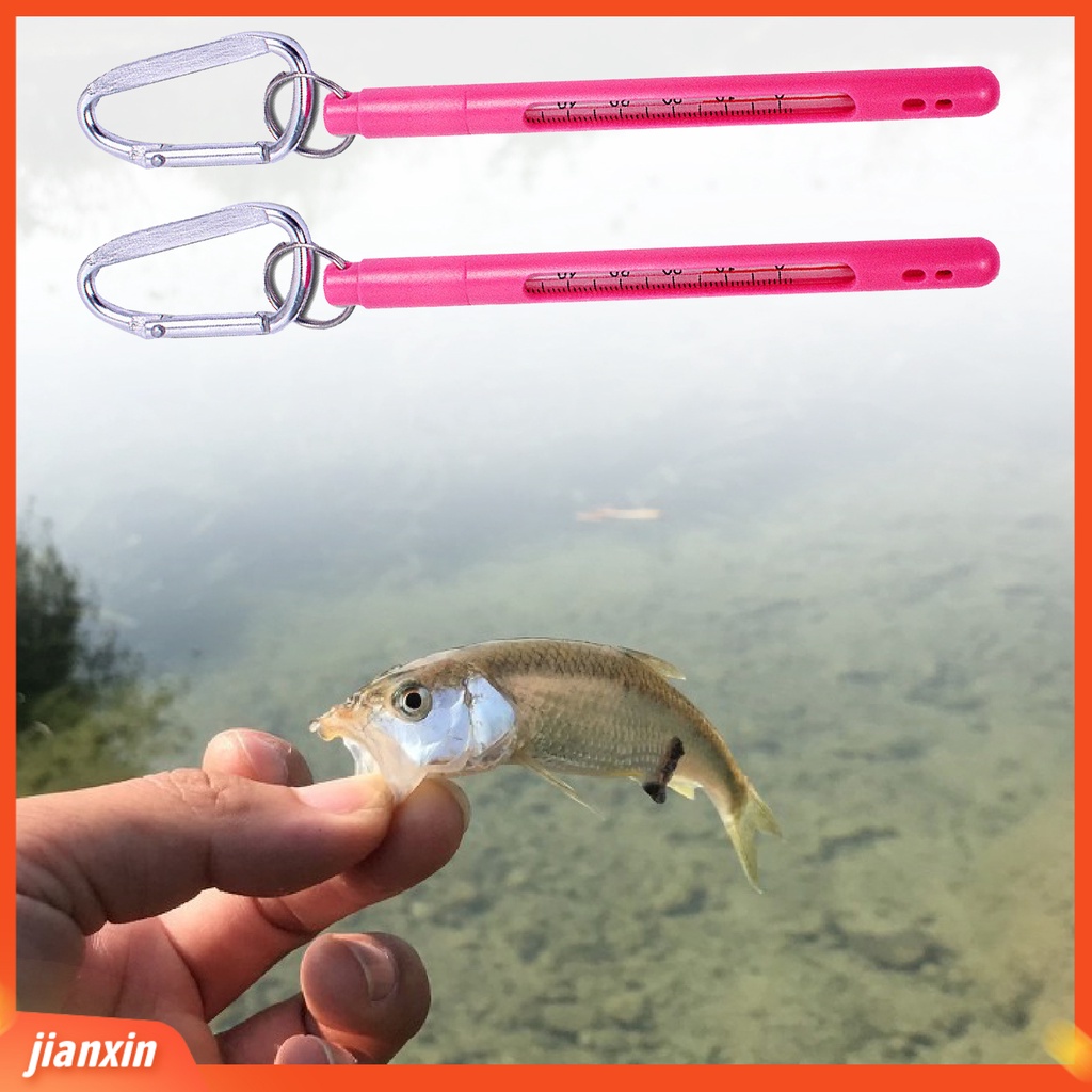 (In Stock) Termometer Memancing Dengan Gesper Metal Pengukur Suhu Alat Pengukur Suhu Memancing Portabel Untuk Di Luar Ruangan