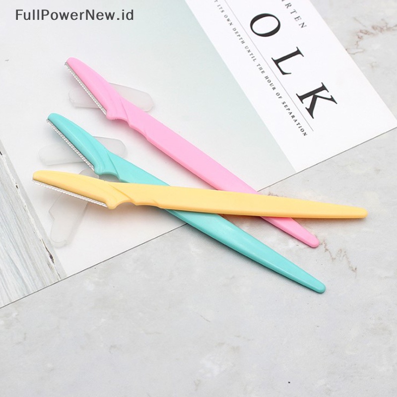 Power 10PCS Alat Cukur Alis Trimmer Woman Facial Blades Pemotong Alis Mata Face Hair Removea ID