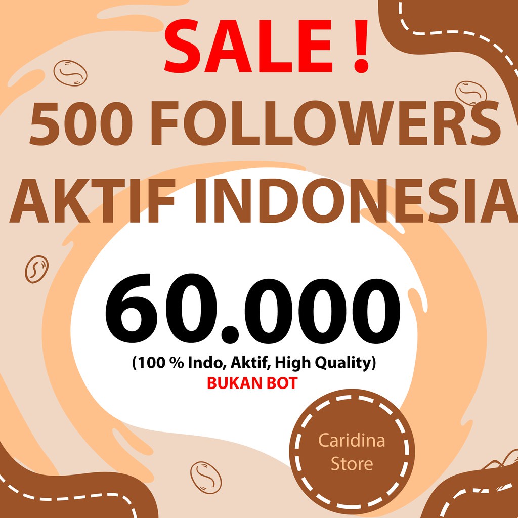 Akun IG Instagram 500 Followers Indonesia Aktif Highquality Followers Onlineshop DROPWAJAR