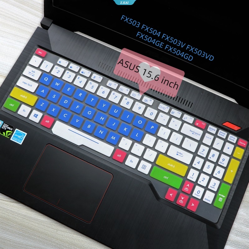 Film Keyboard Laptop Untuk Model ASUS 15.6inch FX503 FX504 FX503V FX503VD FX504GE FX504GD Silikon Berkualitas Tinggi Tahan Air Multi-Warna Slim Keyboard Film [ZK]