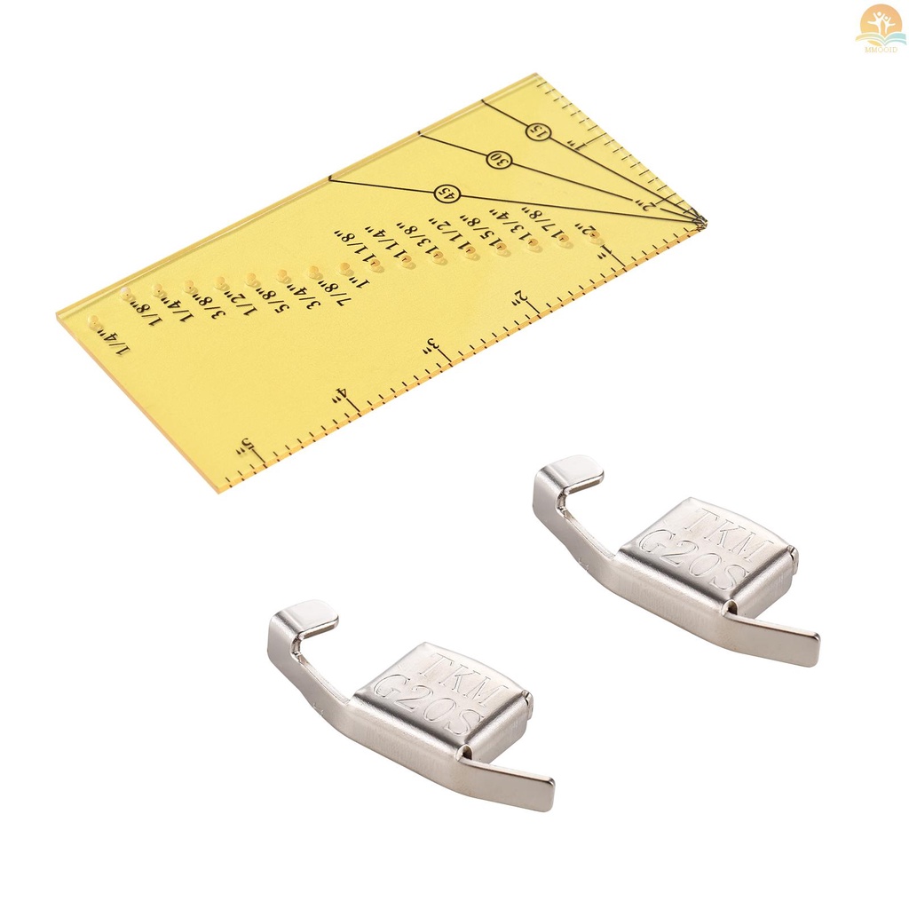 In Stock Penggaris Tuntas Jahitan Dan 2pemandu Jahitan Magnetik Untuk Mesin Jahit1Per8&quot; Sampai 2&quot; Garis Lurus Hems Penggaris Jahit Untuk Pengukur Jahitan Dengan Titik Pivot 1per4&quot; Dan Lis 45derajat L