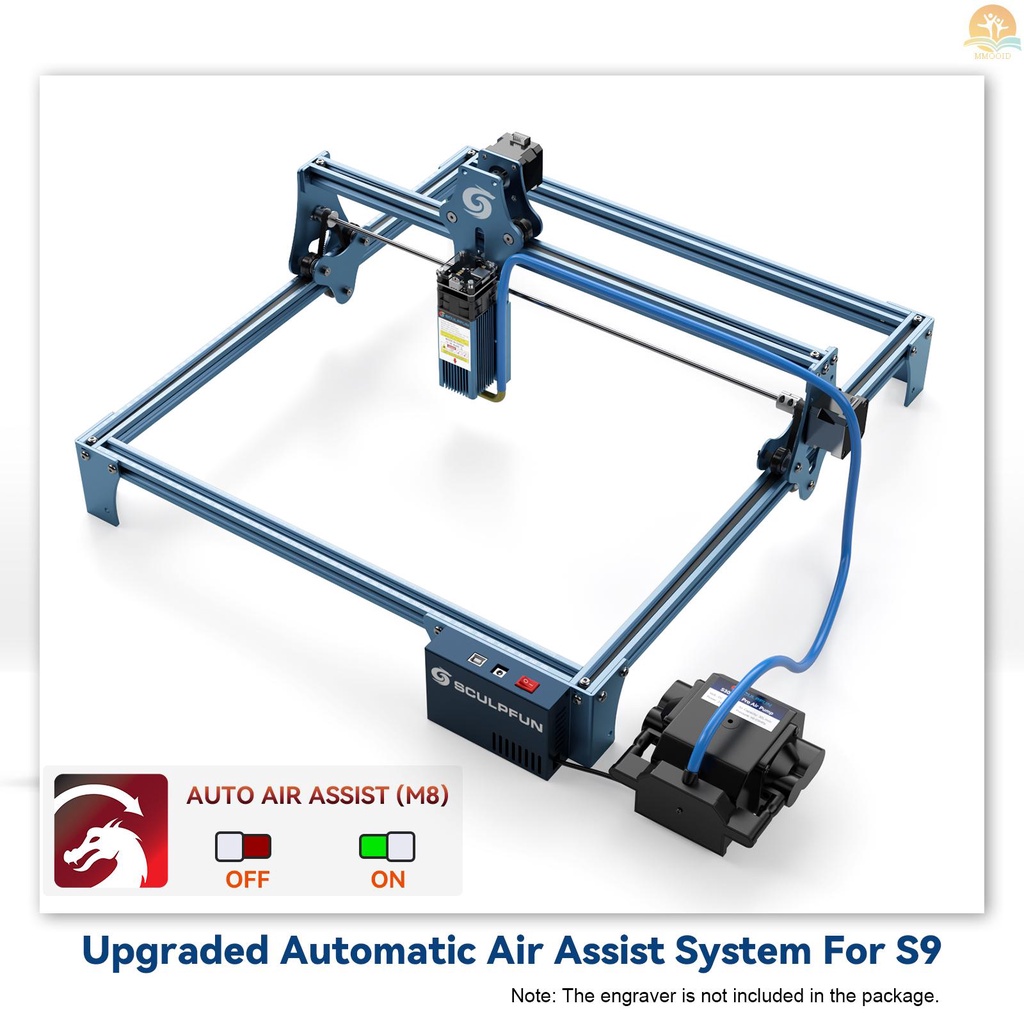 In Stock SCULPFUN Automatic Air Assist Kit Dengan Pompa Angin Otomatis 30min/Min Cocok Untuk Mesin Grafir Laser S9 /S10 Termasuk Mainboard Air Assist Otomatis 32bit Mudah Menginstal