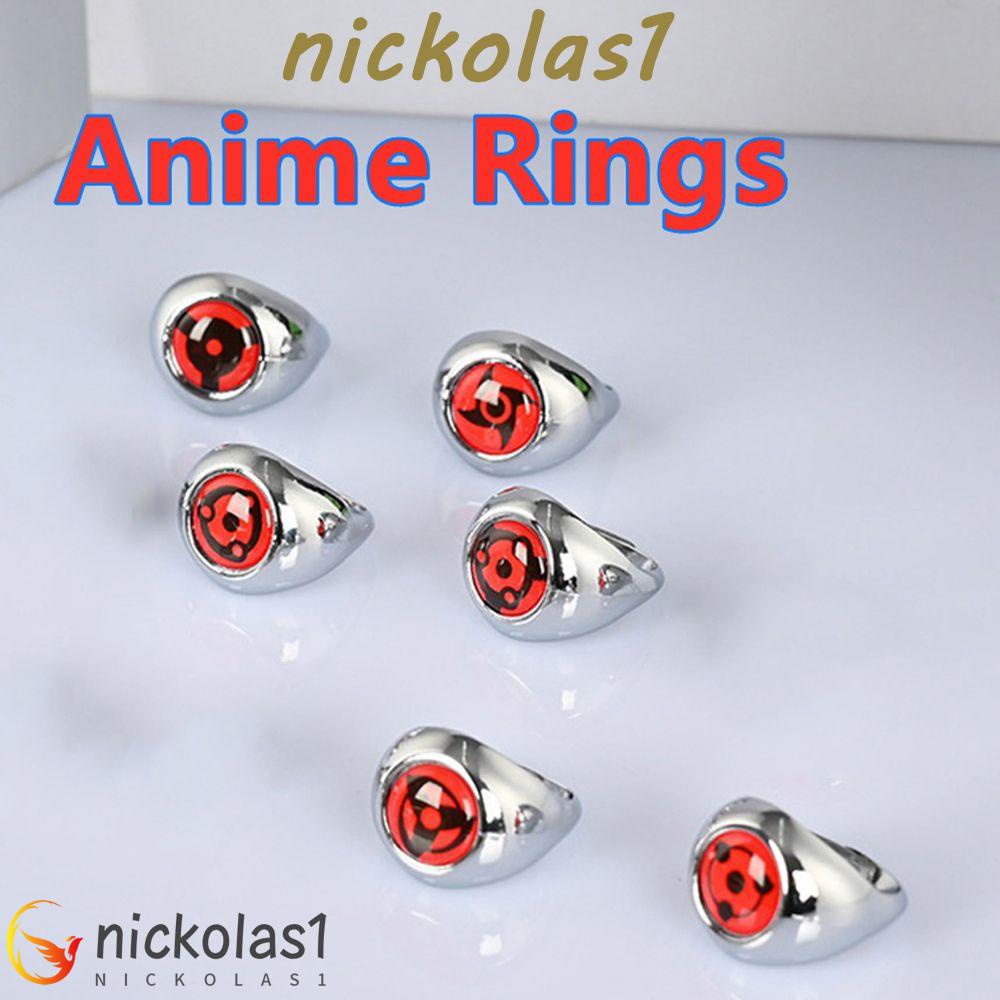 NICKOLAS1 Anime Cincin Fashion Anime Jepang Kipas Hadiah Ninja Uchiha Itachi Perhiasan DIY