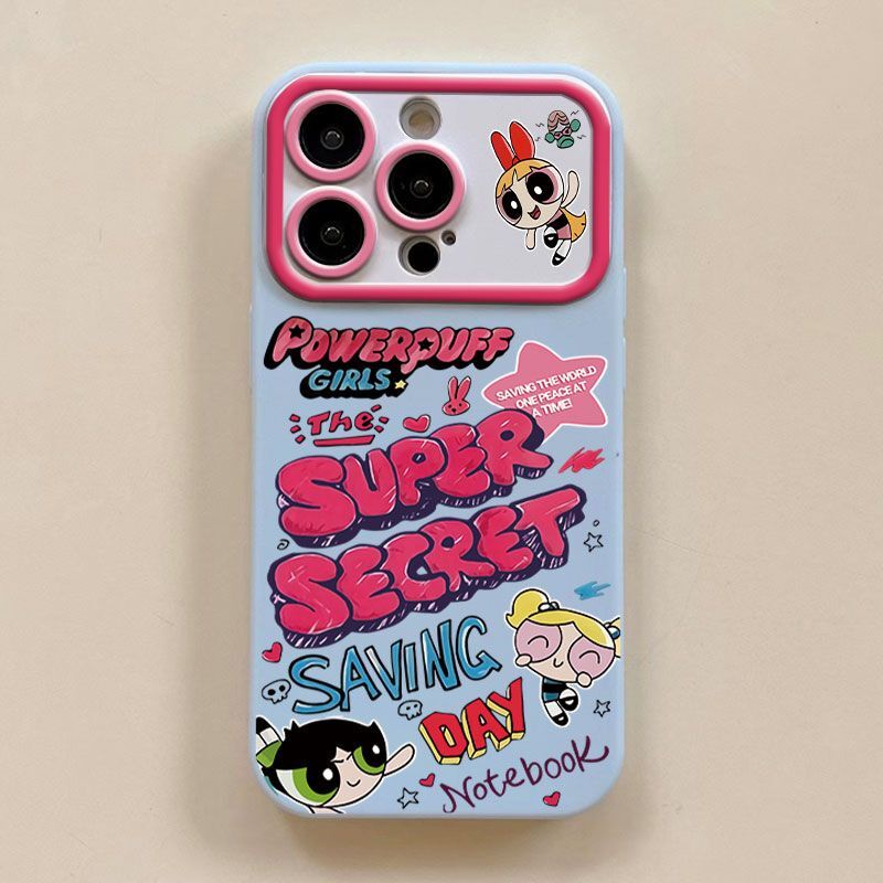 IPHONE Casing Ponsel Desain Gadis Polisi Kecil Tiga Warna Kompatibel Dengan Iphone12 13 14 11 Pro Max X Xs Max Xr Qpqk