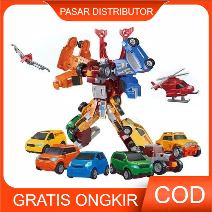 Mainan Anak Robot GIGA 7 Transformer Robot Mini GIGA7 Series Mainan Anak