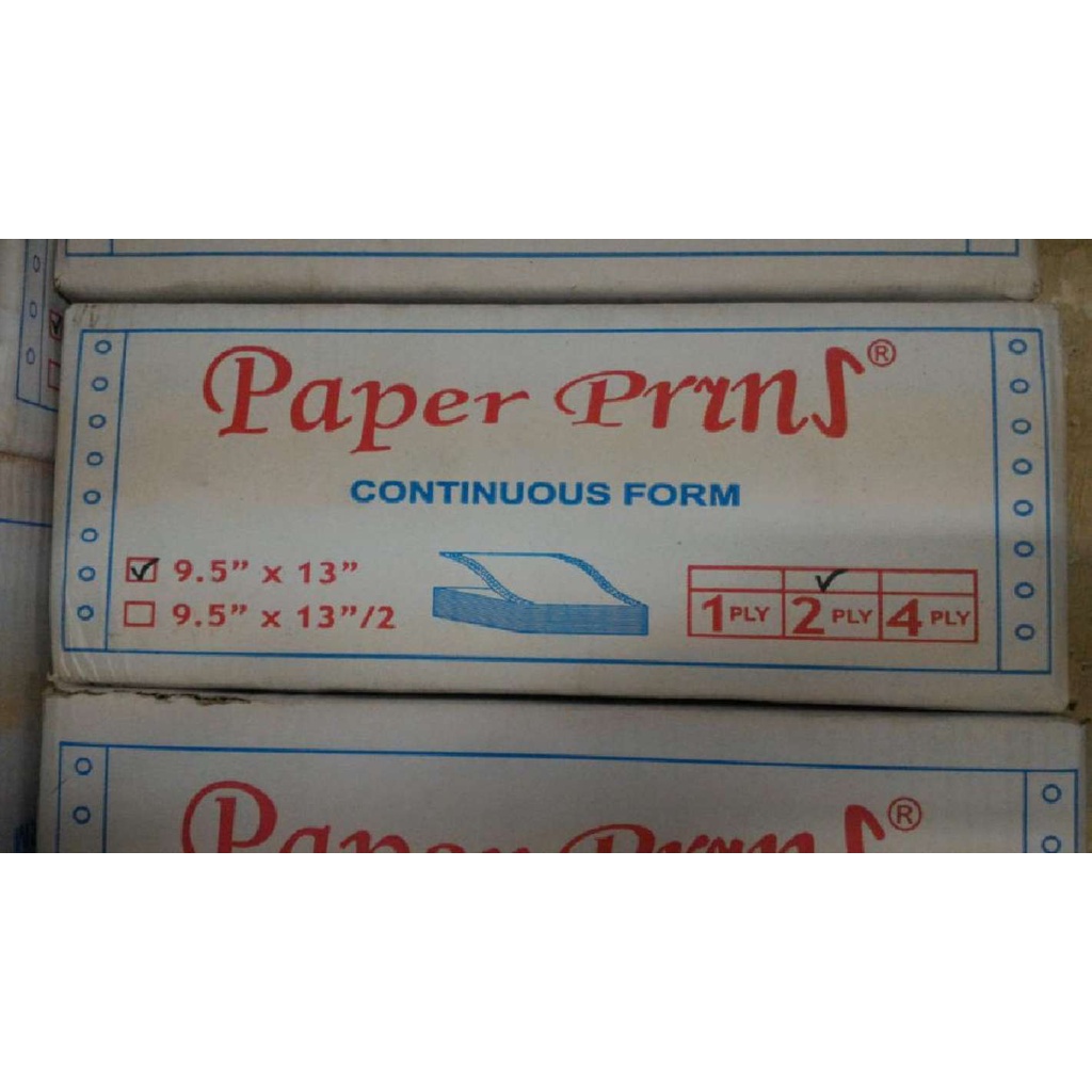

Continuous Form Paper Print 9Â½x13 Rangkap 2