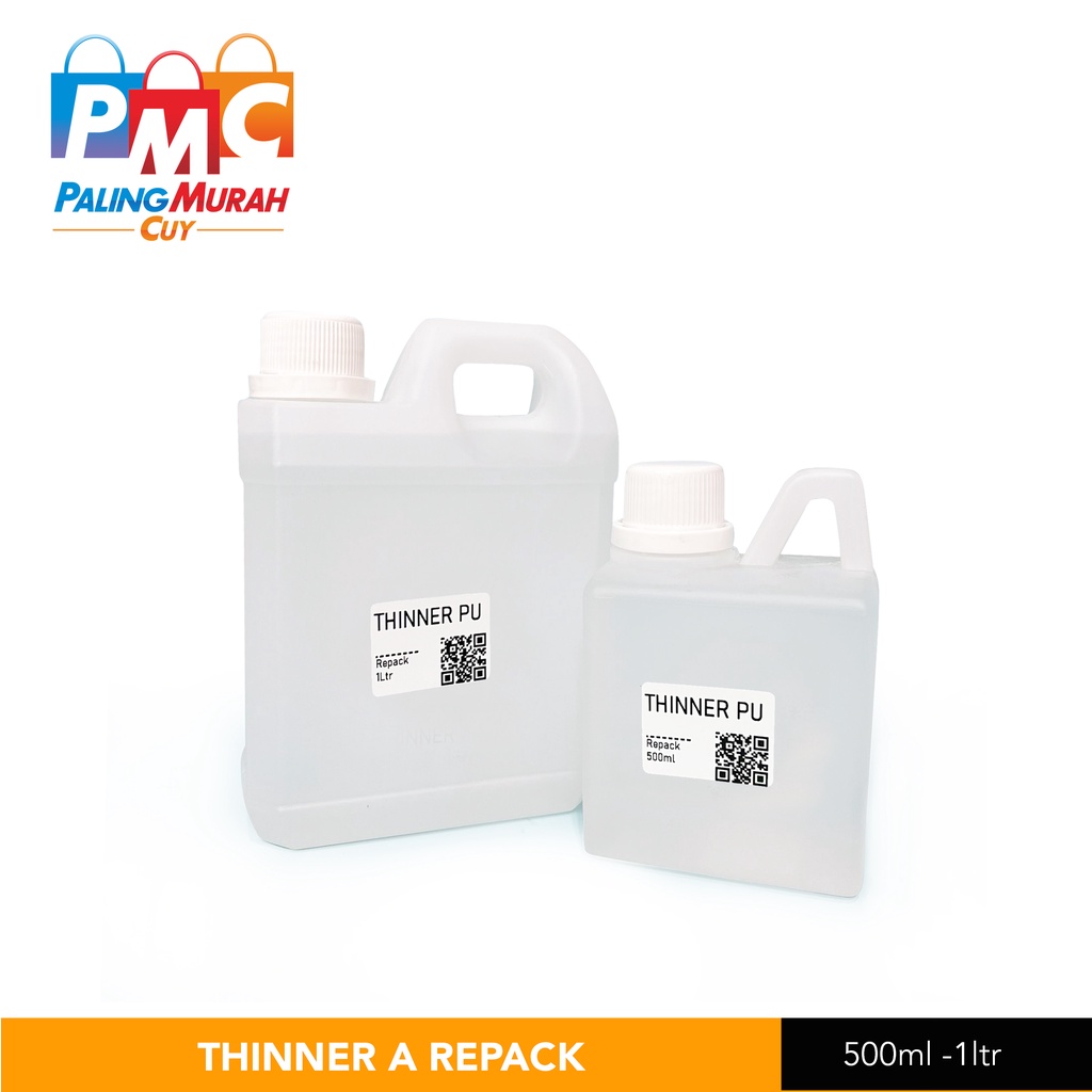 Thinner PU Polyurethane Liter Ecer Kemasan Botol