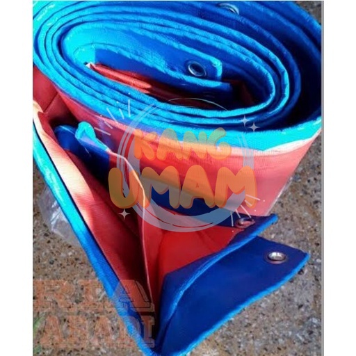 terpal tenda terpal lembaran uk 4x6 biru oren