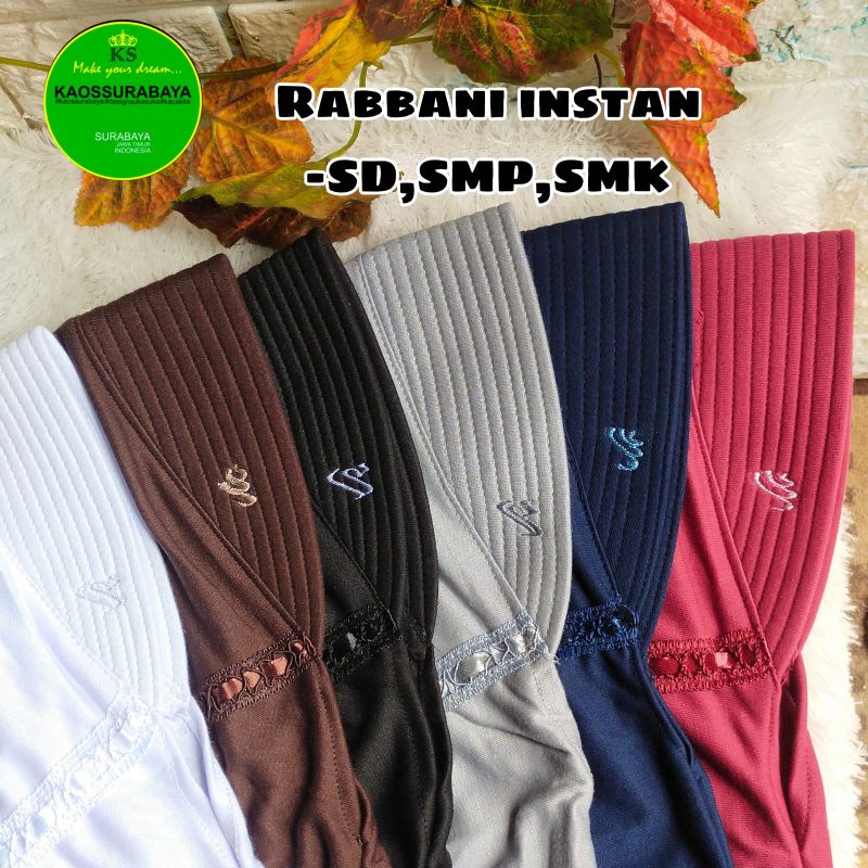 JILBAB INSTAN RABBANI KW ANAK SEKOLAH TK SD SMP SMA KAOS PREMIUM/RABBANI KW ANAK SEKOLAH/JILBAB RABB