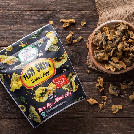

✨Ready Stok✨ - Ervan Fish Skin Salted Egg - Pedas