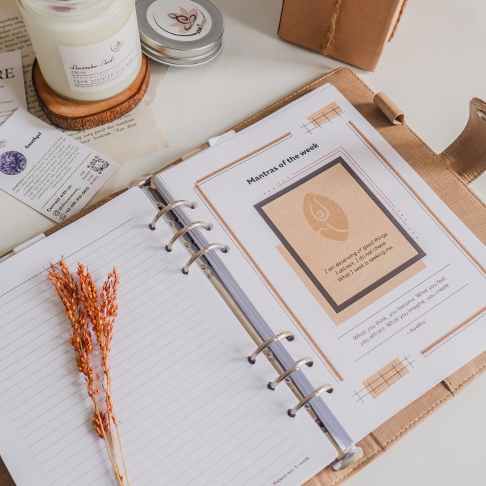 

✨BISA COD✨ -Journal / Diary "Zen Moments" - Self-Development / Pengembangan Diri - C - Combo Beige