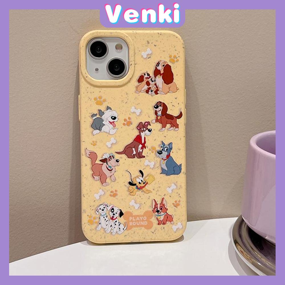 Venki - Untuk iPhone 11 Case Ramah Lingkungan Degradable Case Halus Pelindung Gandum Case Segar Multi Breed Dog Kompatibel iPhone 14 Pro max 13 Pro max 12 Pro Max 11 xr xs max 7 8 Plus