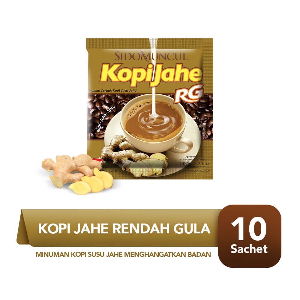 

Sido Muncul Kopi Jahe Susu 1 Renceng isi 10 Sachet | Coffee Sido Muncul Murah Promo