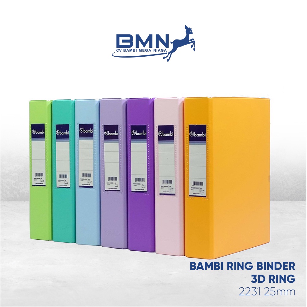 

Bambi Ring Binder A5 Size 25 mm 3 Ring D – 2231