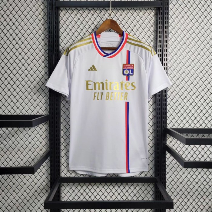 BAJU BOLA JERSEY LYON HOME 2023 2024 JERSEY BOLA BAJU JERSEY FUTSAL