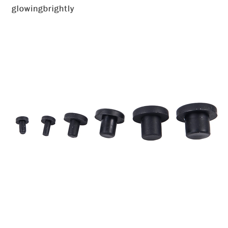 [glowingbrightly] 10pcs Tutup Lubang Karet Padat 3-12mm Tahan Suhu Tinggi Seal Hole Plug TFX