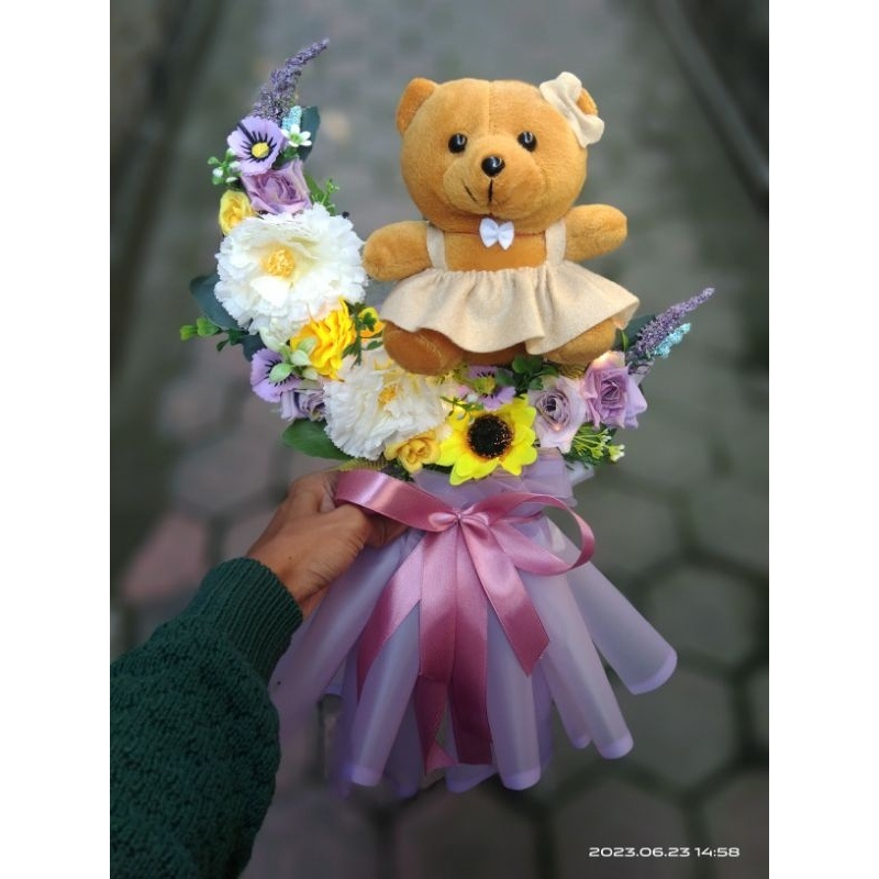 Buket Bulan Sabit / Buket Boneka Bulan Sabit / Buket Kekinian