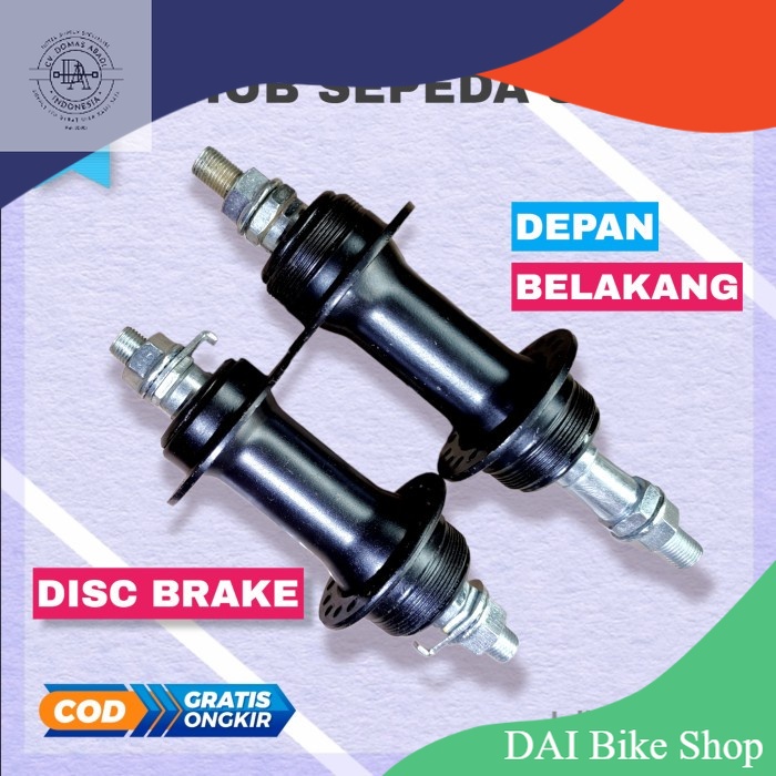 Hub sepeda 36H lipat mtb hitam freehub bos double drat depan belakang bosch bosh 36 hole lubang H ca