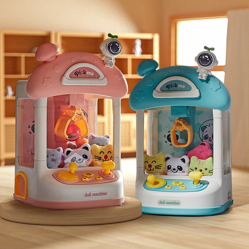 ★Mesin Genggam Boneka Listrik Anak-anak Klip Gaca Koin Suara dan Cahaya Besar Mainan Mainan Mainan B