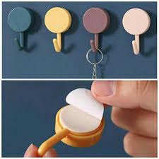 TS ✔️ GANTUNGAN HOOK BULAT POLOS Tempel Tembok Wall Hook Stiker Dinding Kail Tempel Kuat Serbaguna