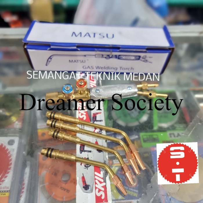 Berkualitas ALAT BLENDER BLANDER LAS GAS KARBIT WELDING TORCH LENGKAP SET MATSU SXV569