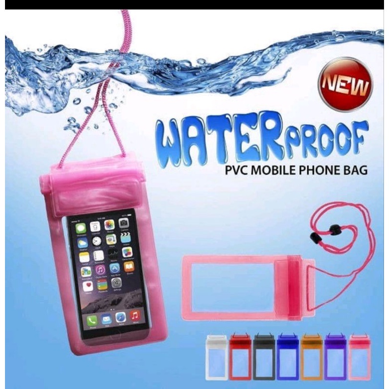 SARUNG HP PLASTIK ANTI AIR / POUCH HP PLASTIK