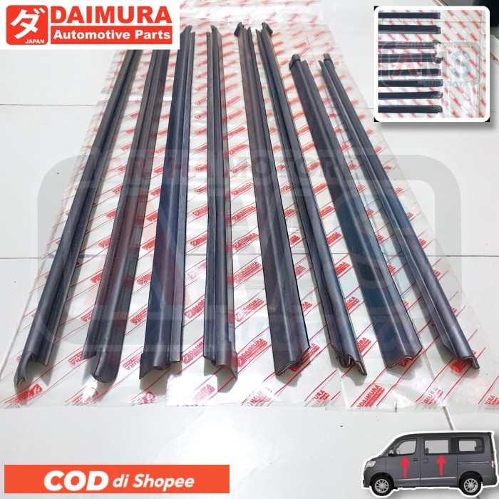 Bisa COD Karet pelipit lis list kaca wheater strip pintu mobil Daihatsu Luxio - Dpn Luar Kanan