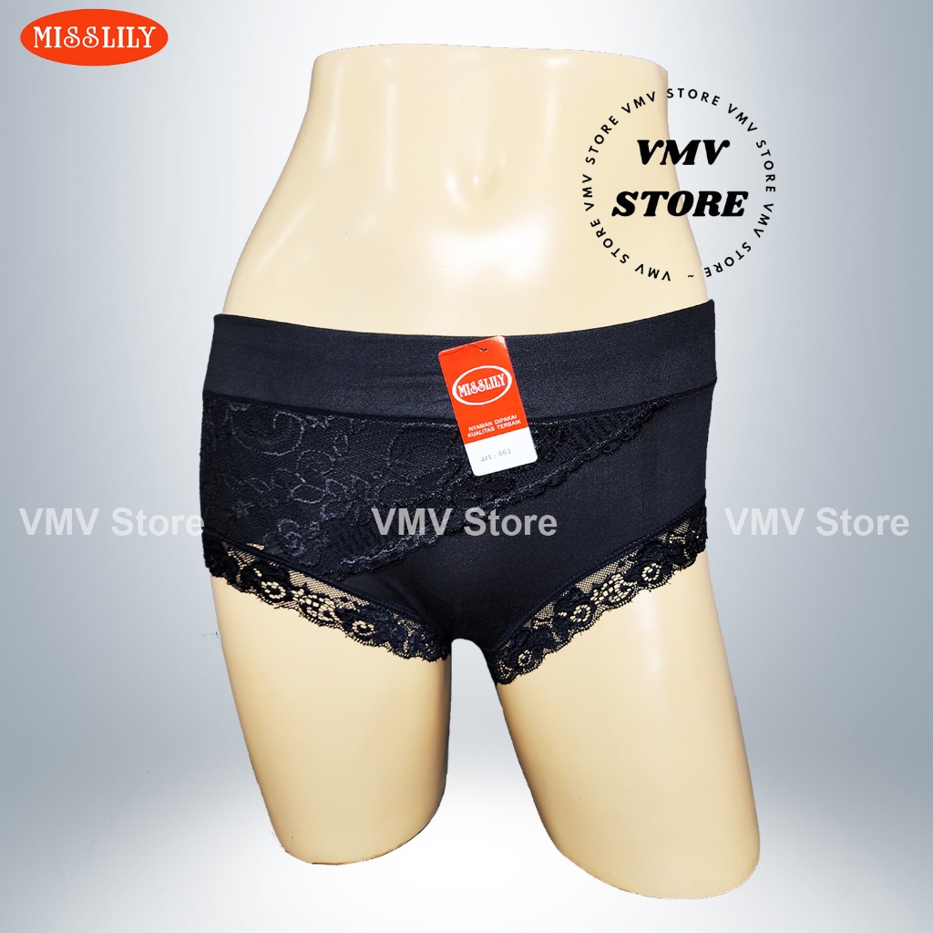 CD Celana Dalam Wanita Motif Brukat Seksi Misslily 661 Renda Sexy Lingerie Miss Lily Original Asli D