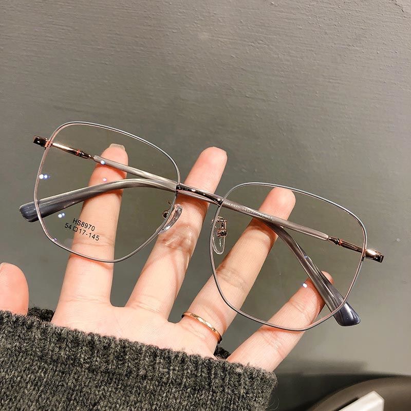 Viendo Frame Kacamata Minus Photocromic Anti Radiasi Blueray Wanita Pria Cowok Potocromic Fotocromi Bluecromic UV400 Komputer Hp Kaca Mata Optik Fashion Korea -1/-1.5/-2/-2.5/-3/-3.5/-4/-4.5/-5/-5.5/-6-1