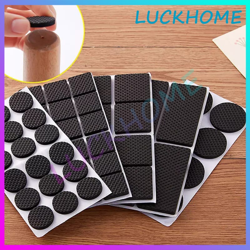 48PCS Karet Alas Kaki Meja Kursi Funiture Anti Slip Bantalan Karet Karet Anti Slip Licin Meja Kursi 