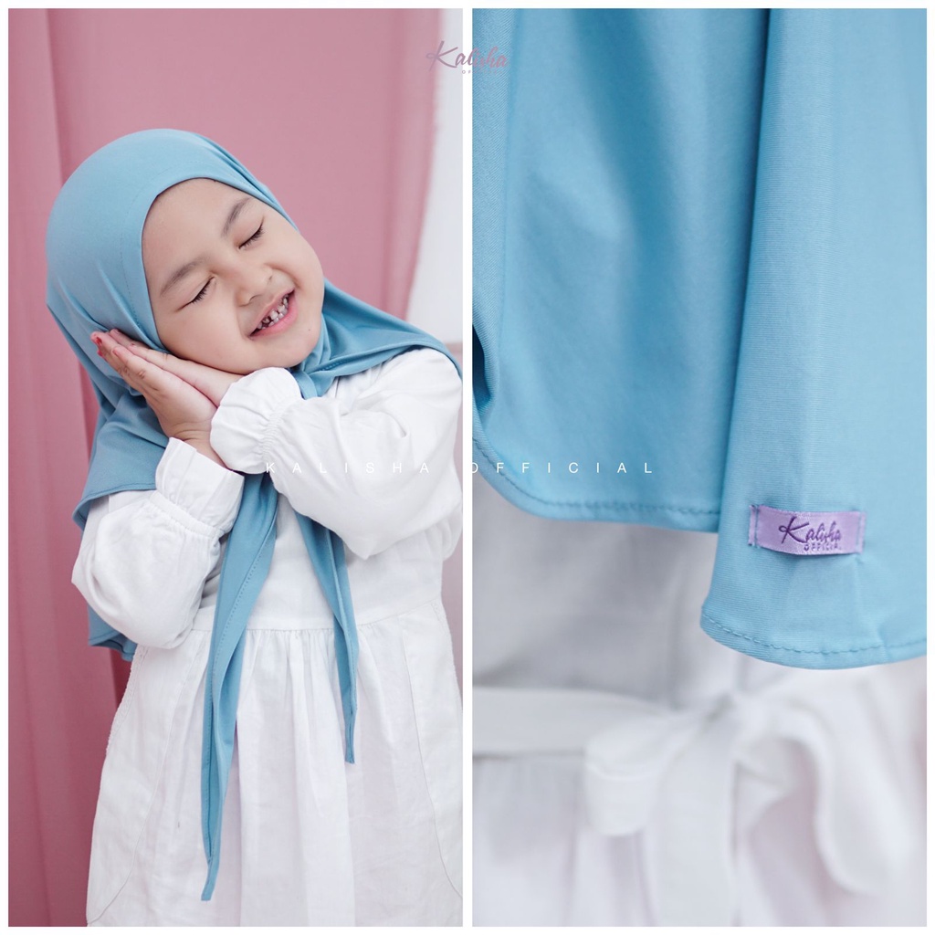 Jilbab Instan Pashmina Anak Jersey Premium Hijab Anak 2-5 Tahun Hijab Segitiga Instan Malay