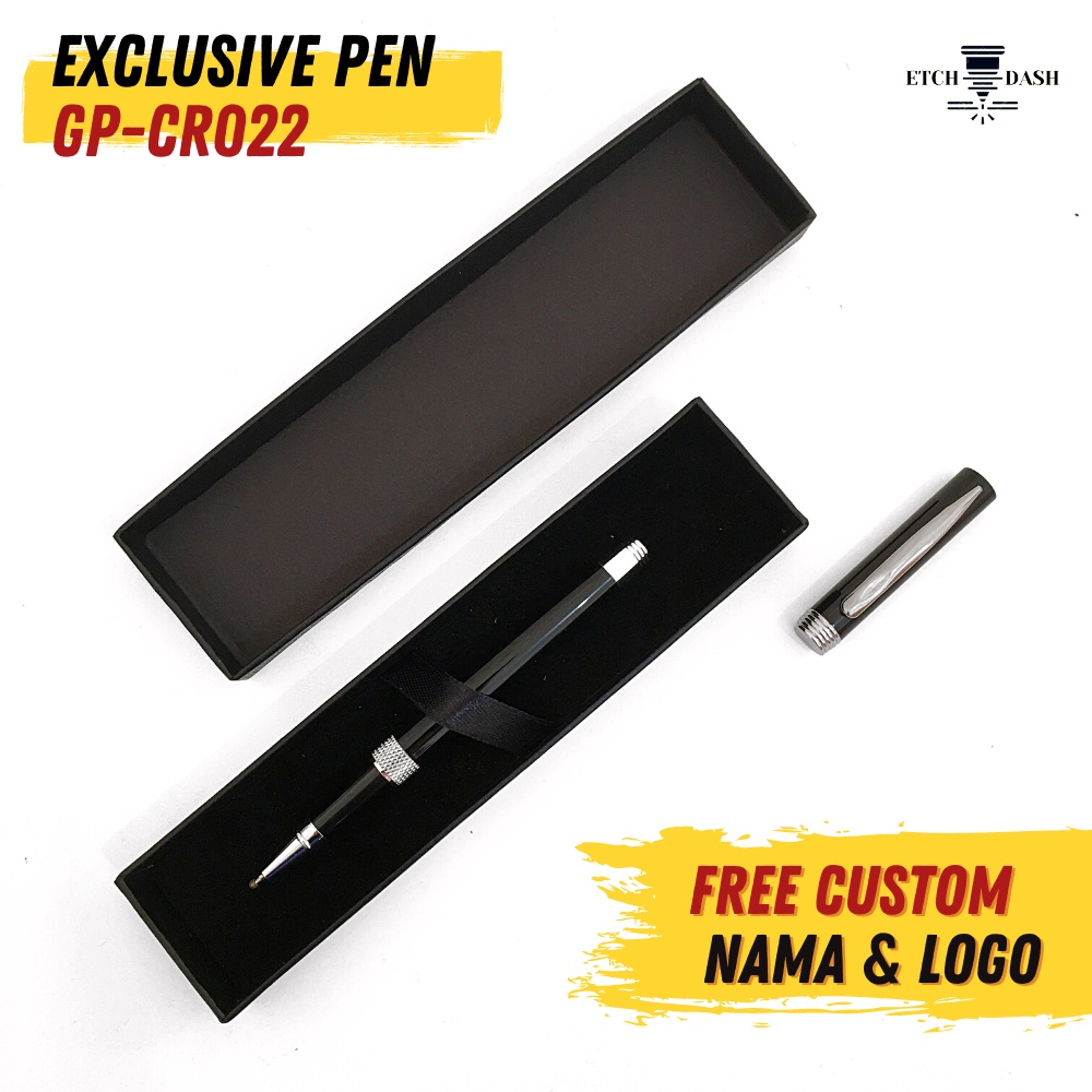 

Pulpen Promosi Gratis Custom Nama Logo Perusahaan + Gift Box - Exclusive Pen GP-CR022