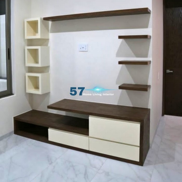 Bufet TV Minimalis - Kabinet Tv Minimalis Bahan Multiplek HPL