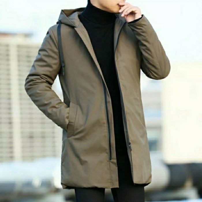 jaket winter pria/long coat pria