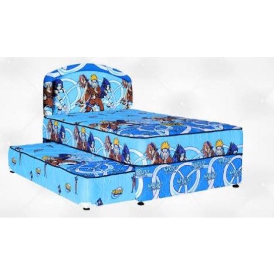 Springbed Sorong Anak Karakter Kartun Bella Double Spring Bed 2in1 Atas Bawah Bedset Laki-laki Perem