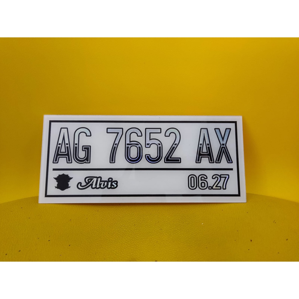 Plat Nomor Akrilik Custom Plat Nomor Variasi Plat Nomor Motor | Plat nomor akrilik