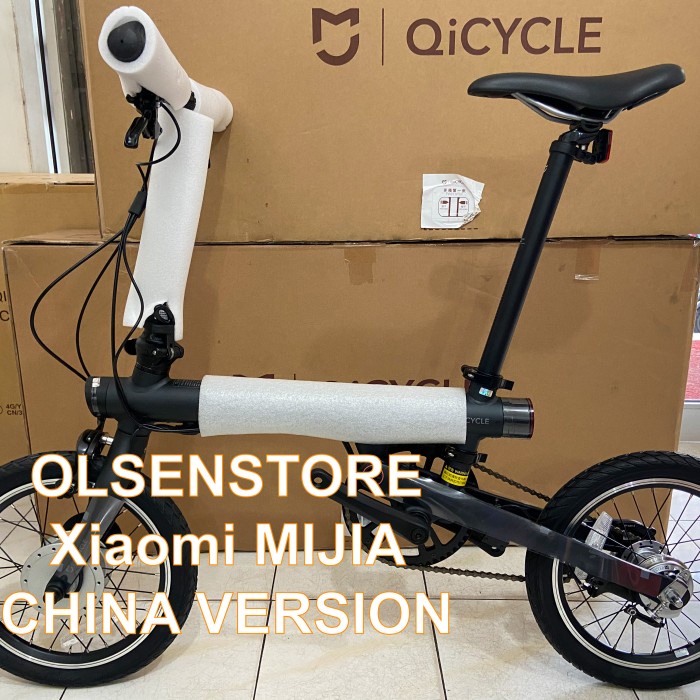 Terbaik Qicycle Xiaomi Sepeda Lipat Listrik Versi Eropa - Black - Hitam