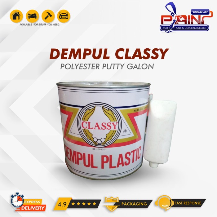 Dempul Classy Galon Mobil/Motor/Besi/Kayu