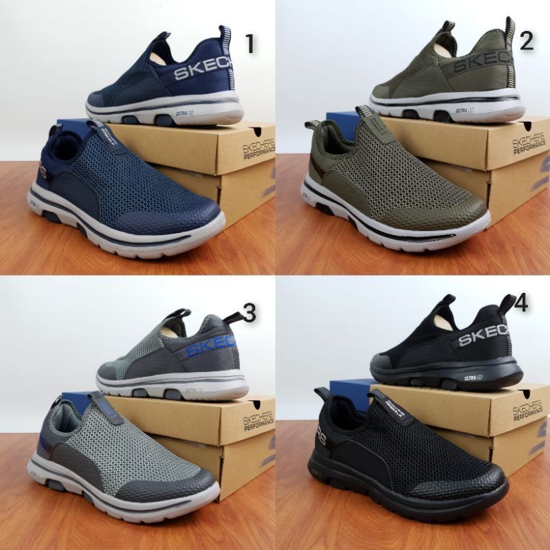 Sepatu Pria Go walk 5 DownDraft / Sepatu Original Gowalk 5 / Sepatu Slip On Pria