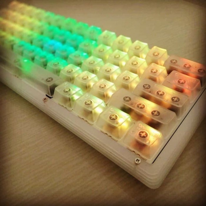 Anne Pro 2 acrylic sandwich mechanical keyboard case - Frosted