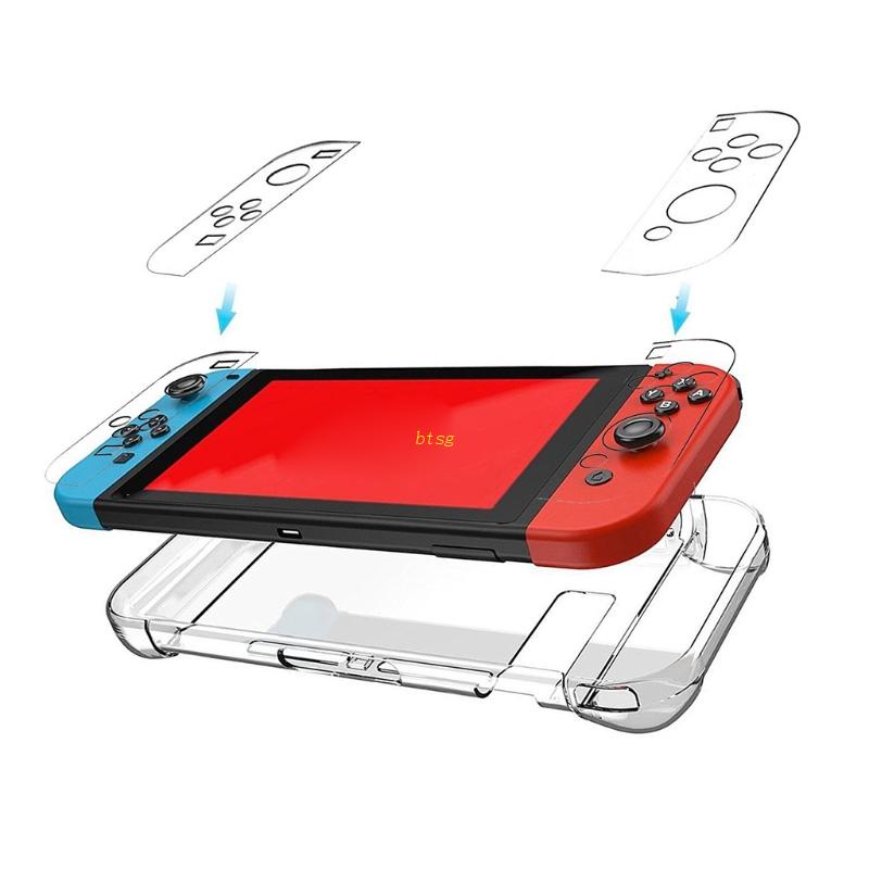 Btsg Shockproof Pelindung Hard Shell Case Cover Kulit Saklar Aksesoris Dockable Case Cover Untuk Switch Tembus