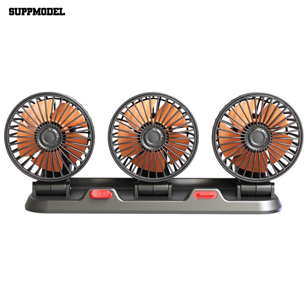 Suppmodel Kipas Angin Kendaraan Truk Yang Dapat Diputar Perlengkapan Otomatis Meja Kendaraan Truk Kipas Mobil Mini Fan High Airflow